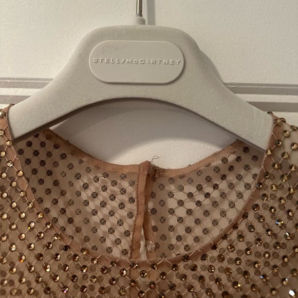 STELLA MCCARTNEY Alysha Crystal-Embellished Short Sleeve Jumpsuit - EU40 - Rose - Picture 1 of 8